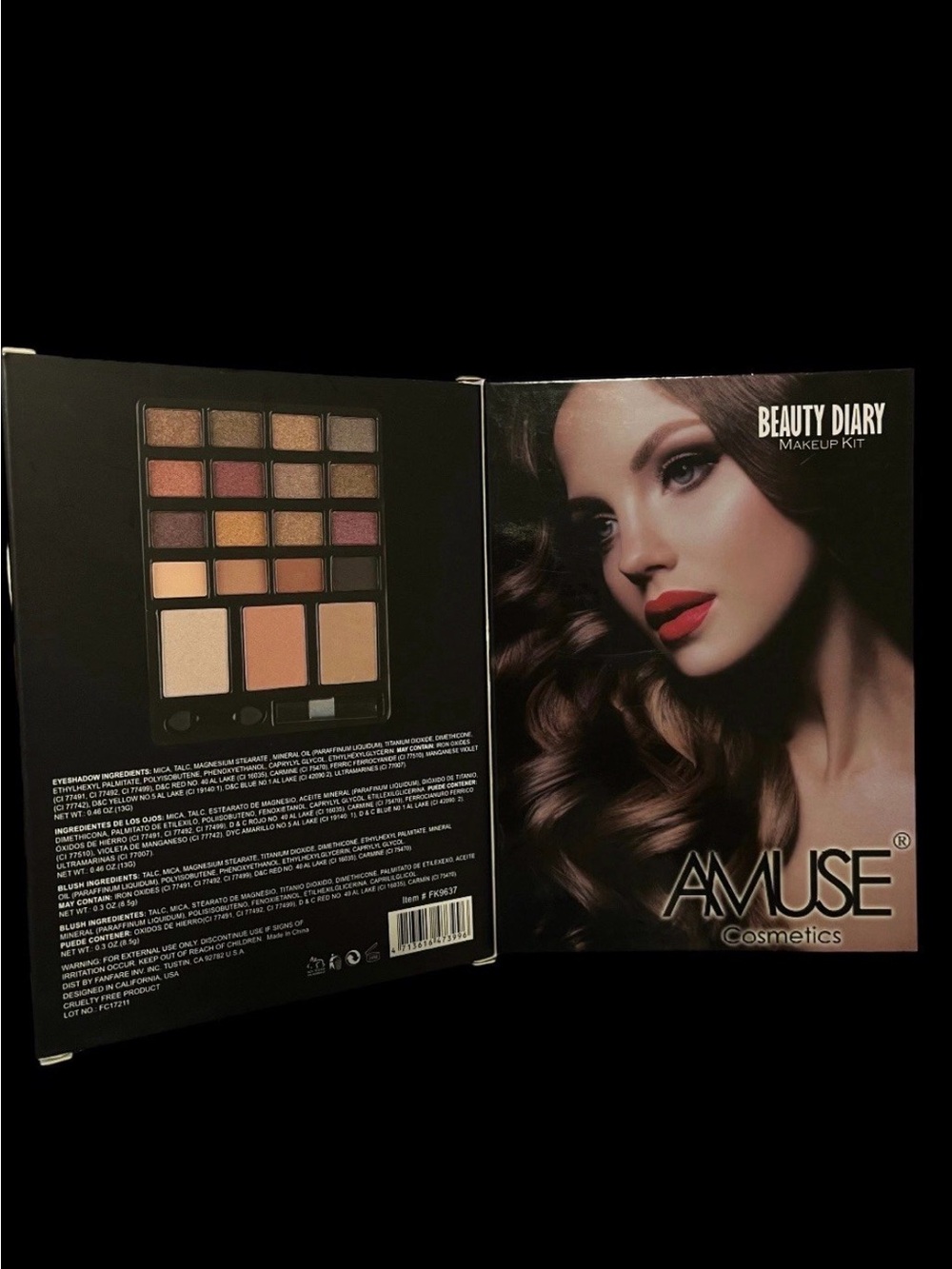 NEW Amuse Cosmetics Beauty Diary Makeup Kit - Eyeshadow & Face Palette